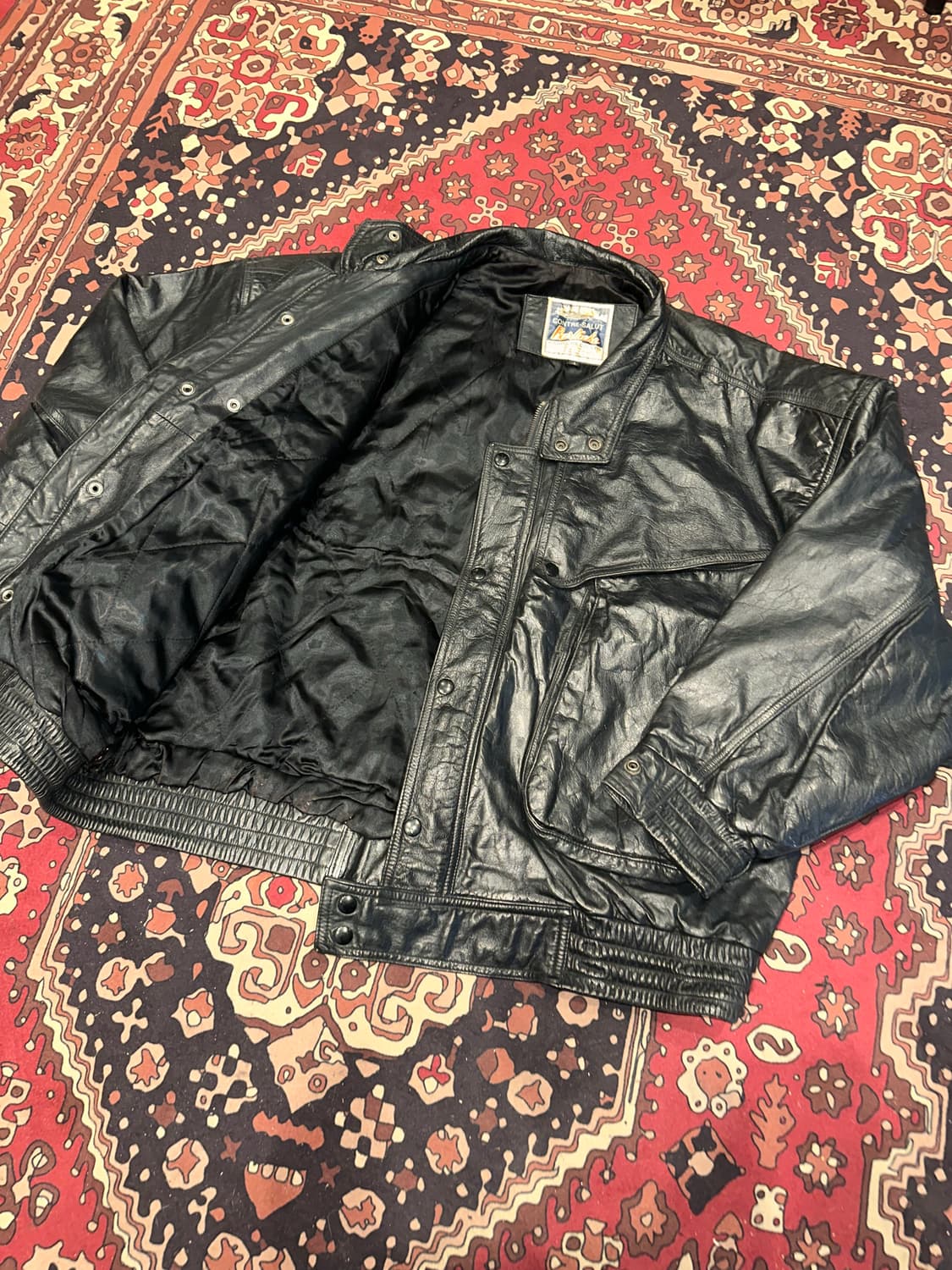 ( XL-2XL ) 가죽자켓 봄버자켓 항공점퍼 레더자켓 a2가죽자켓 상품이미지6