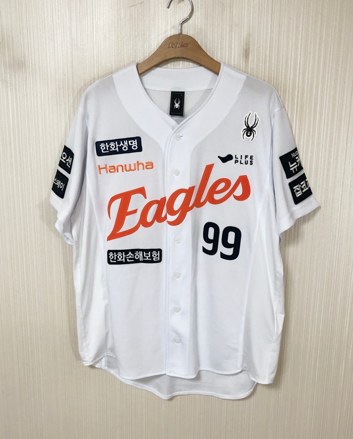 KBO 스파이더 한화이글스 25시즌 어센틱 홈유니폼 L #99 류현진 상품이미지1