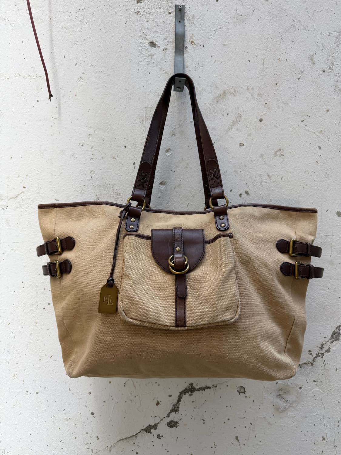 LAUREN RALPH LAUREN CANVAS TOTE 폴로 토트백 상품이미지1
