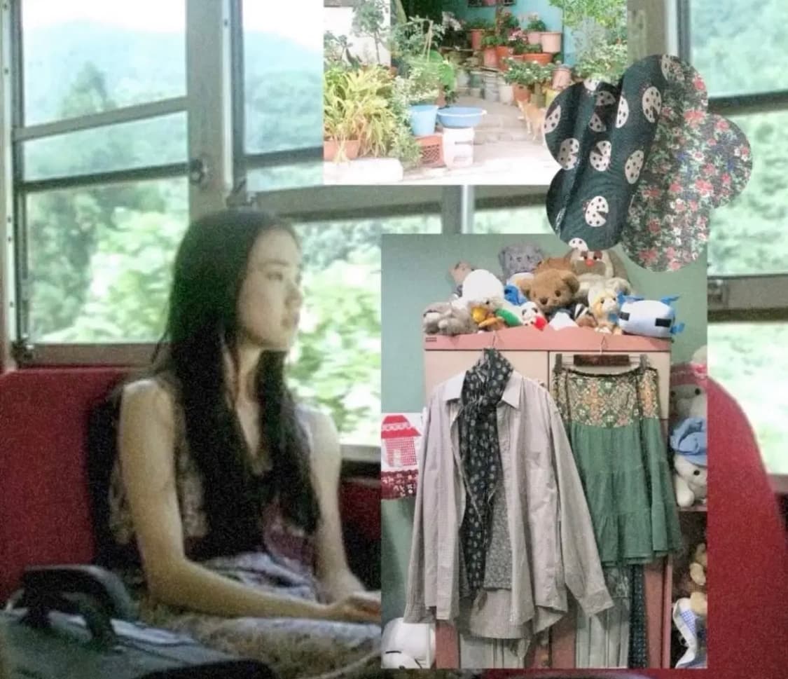 카모메산장 정원 코디세트 무당벌레 스카프 빈티지 모리 상품이미지1