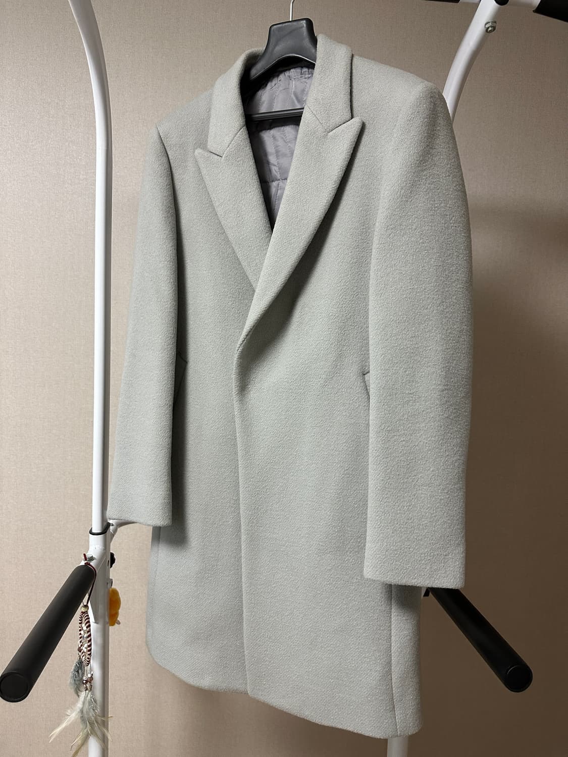 지오지아 반더블 모직코트 95 그레이 상품이미지1