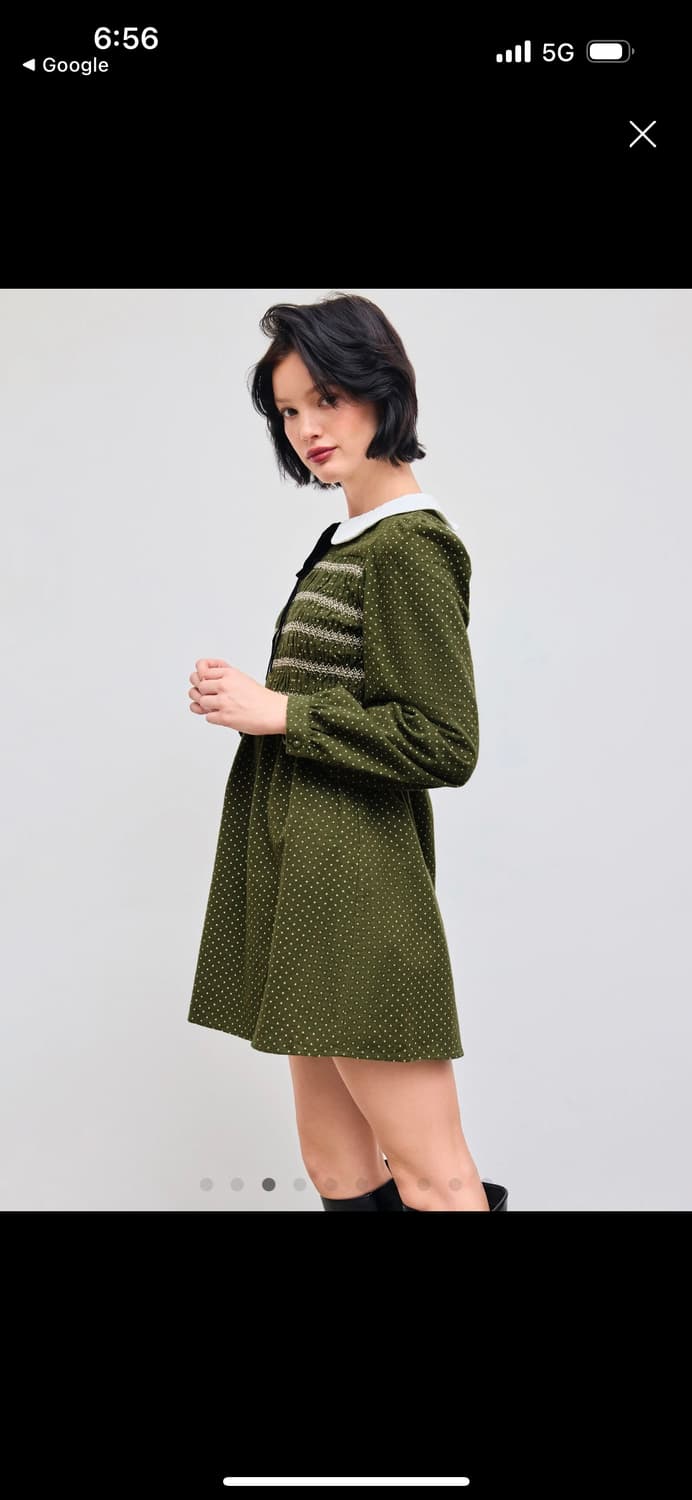 Cider green 미니 원피스 상품이미지3