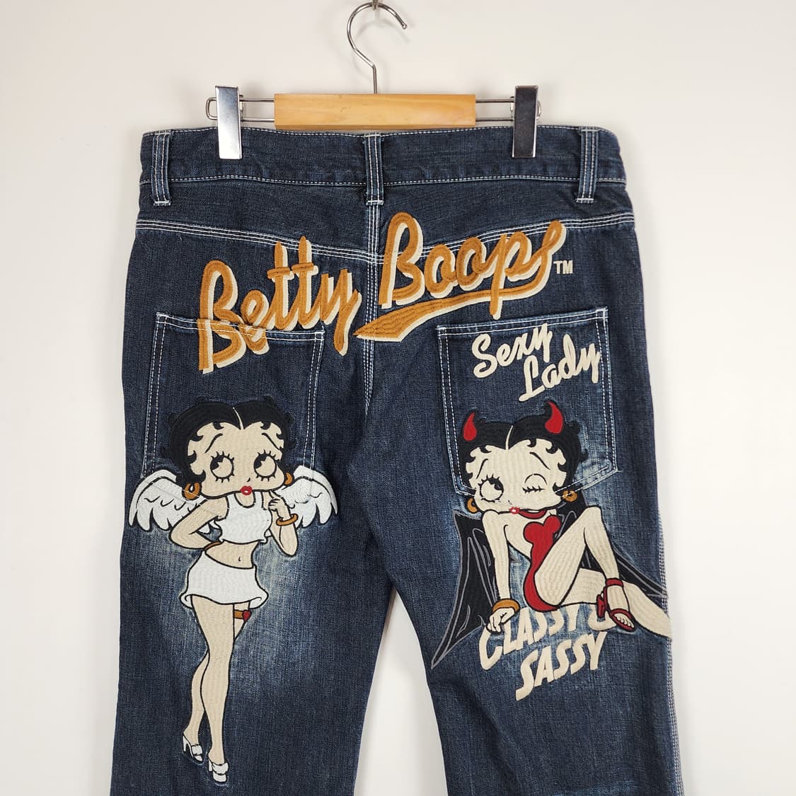BETTY Boop 자수데님팬츠 상품이미지1