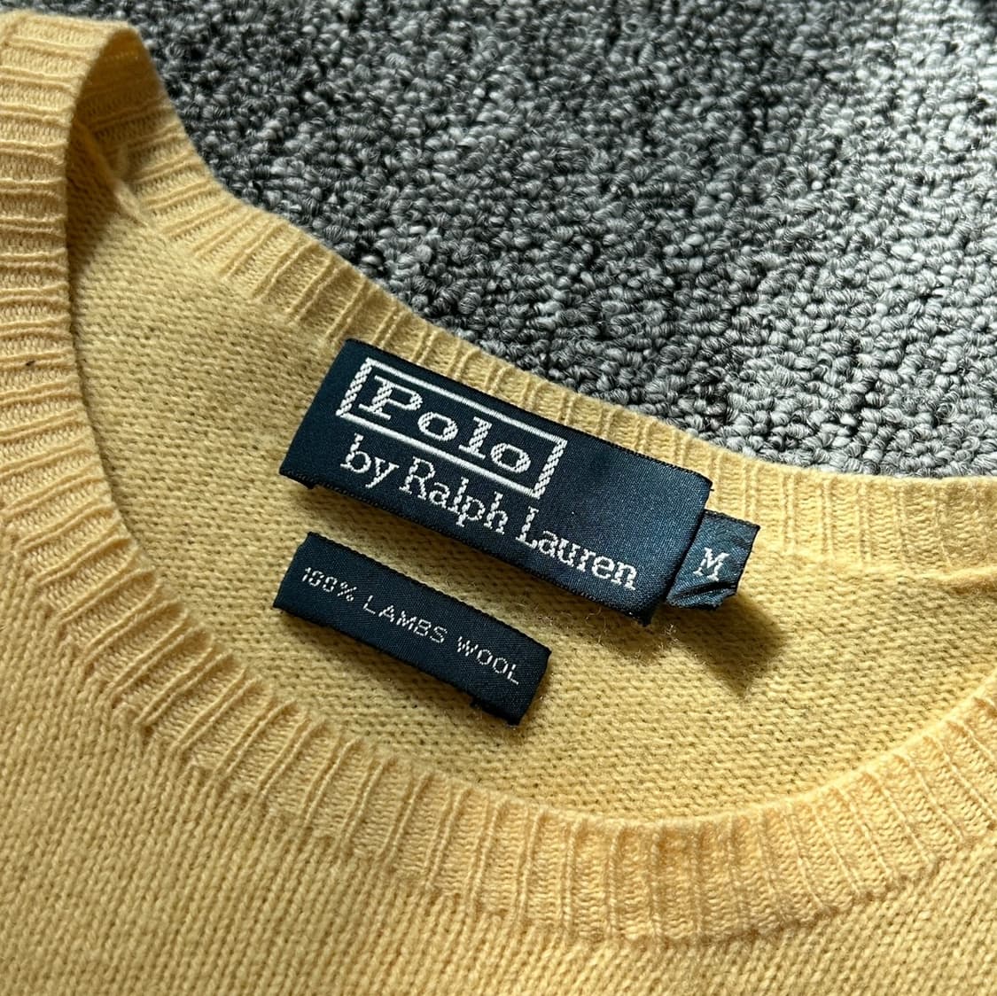 폴로 랄프로렌 램스울 옐로우 니트  상품이미지7