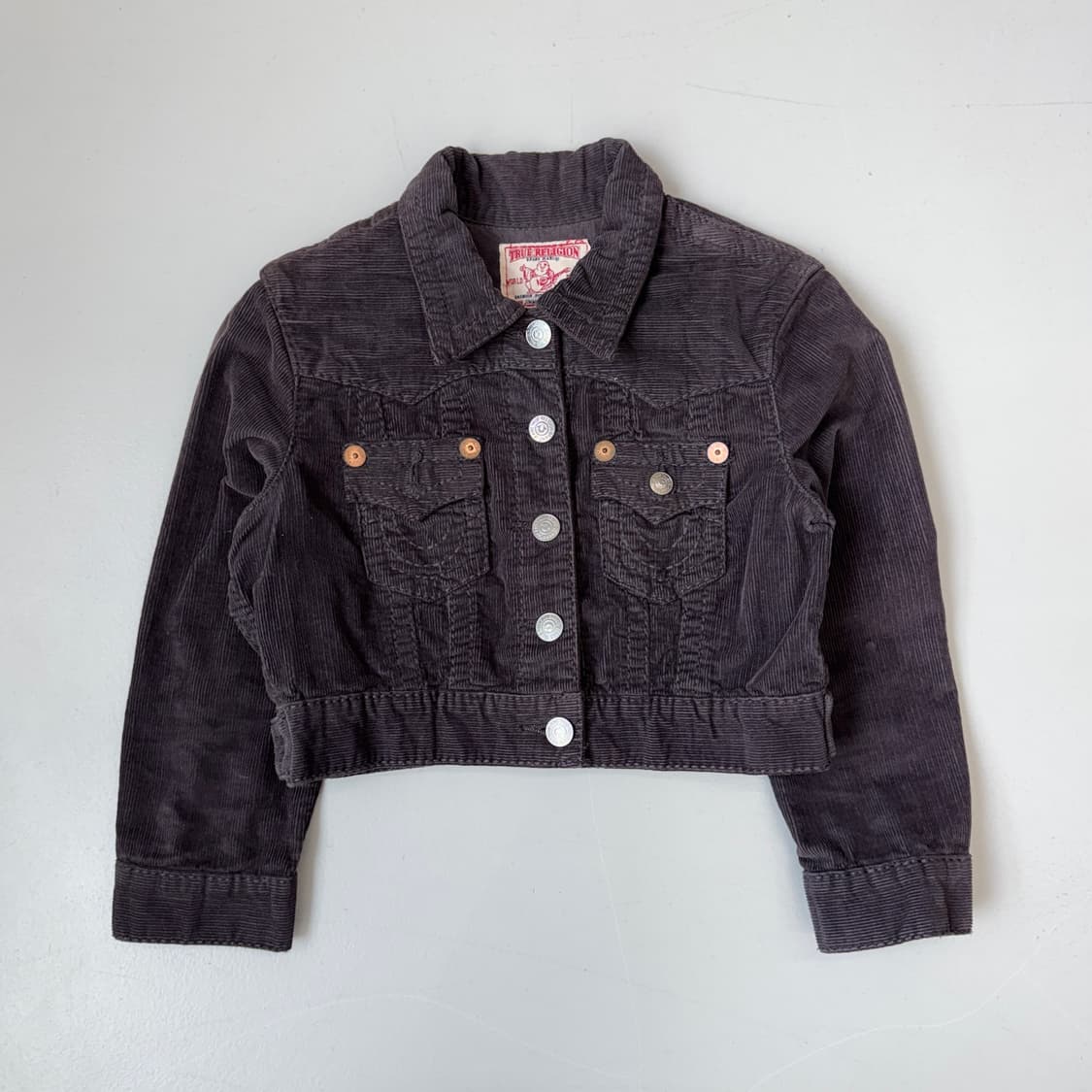 트루릴리전 Y2K 크롭 코듀로이 자켓 상품이미지2