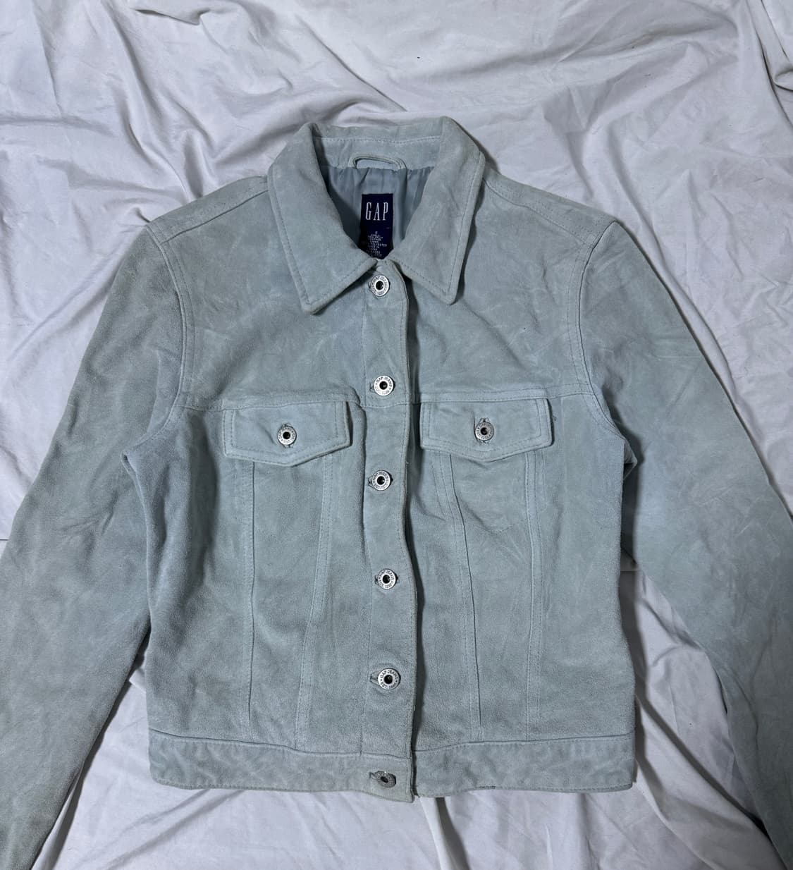 갭 소가죽 스웨이드 트러커 자켓 상품이미지3