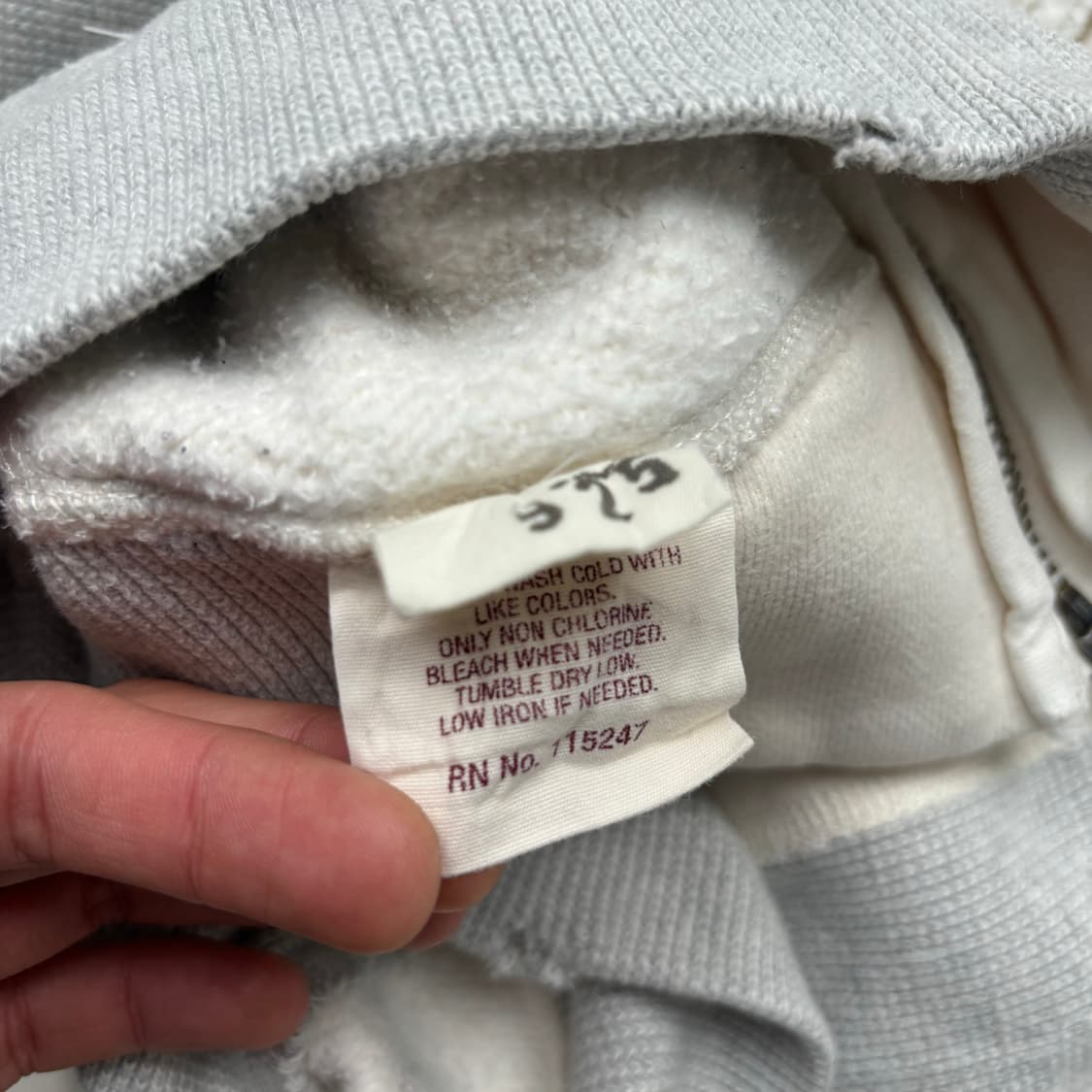 RUEHL NO 925 빈티지 화이트 후드집업 S 상품이미지9