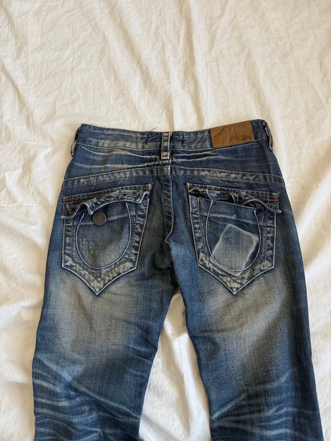 Y2k 로우라이즈 세미 부츠컷 데님팬츠 상품이미지8