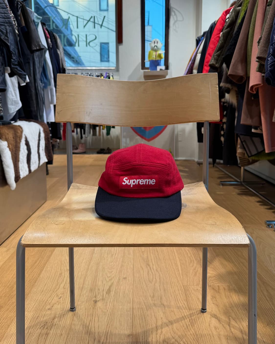 슈프림 레드 투톤 캠프캡  상품이미지2