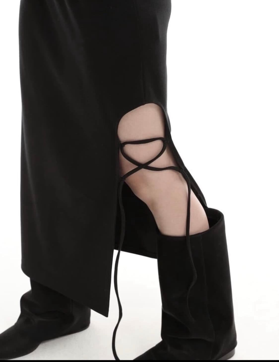 Wsc 라운드 슬릿 스커트 상품이미지1