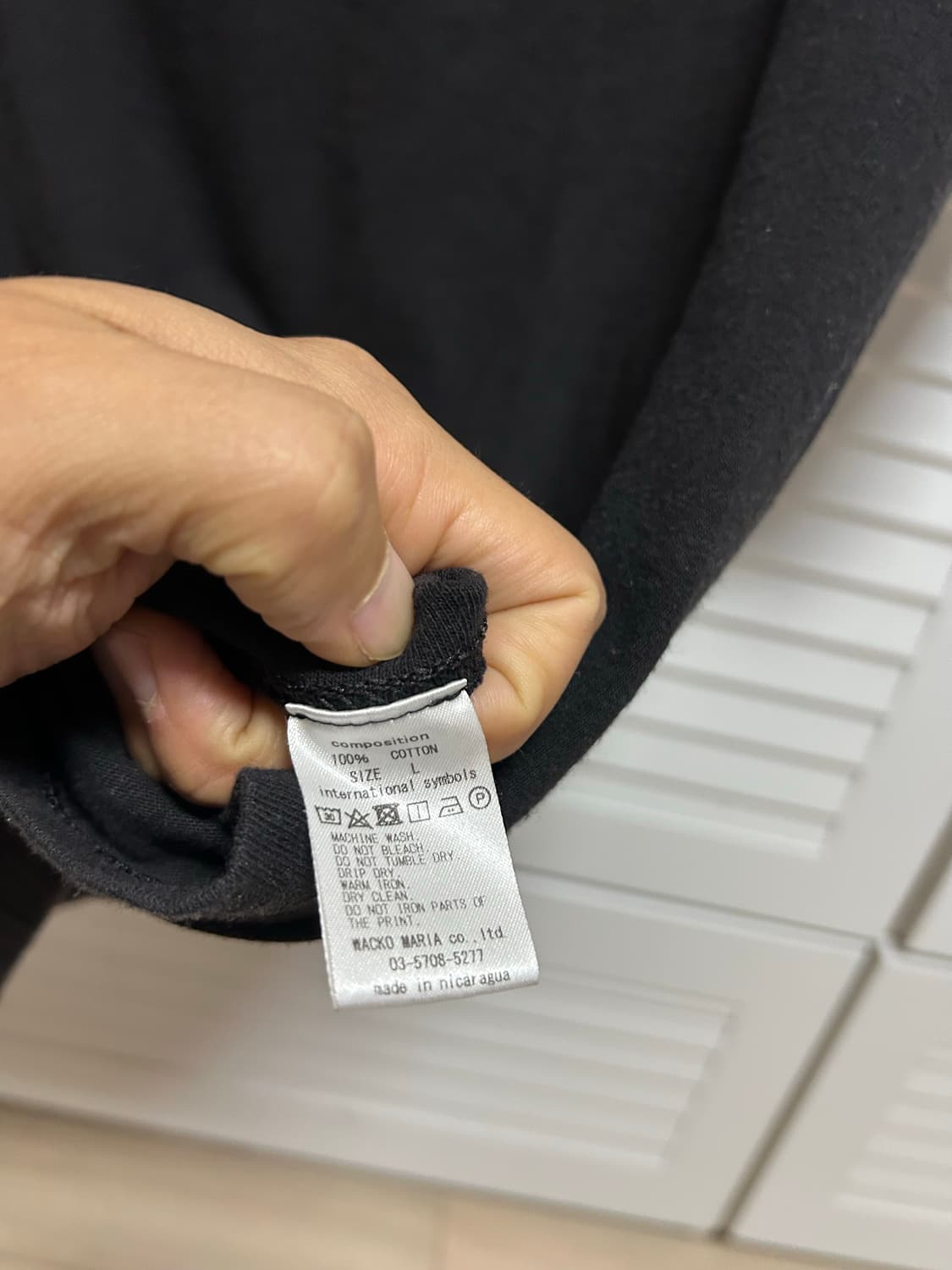 와코마리아 티셔츠 L사이즈 블랙 상품이미지3