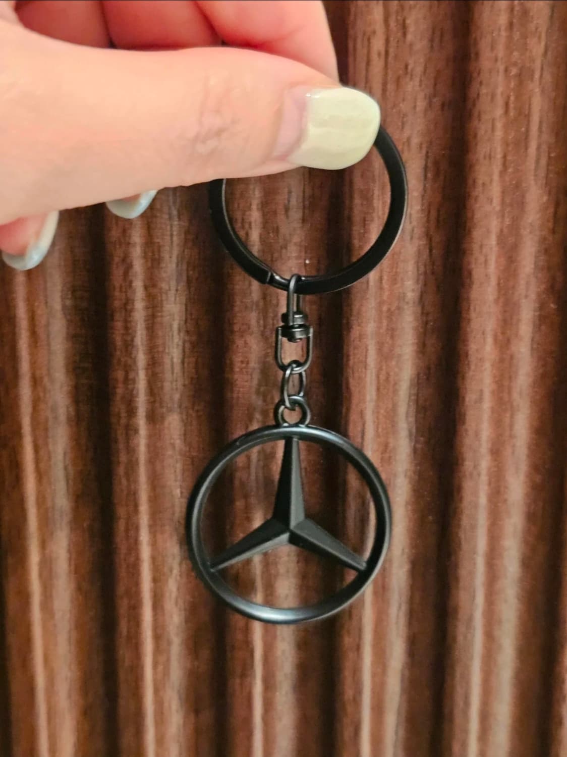 벤츠 로고 무광 블랙 메탈 키링 상품이미지1