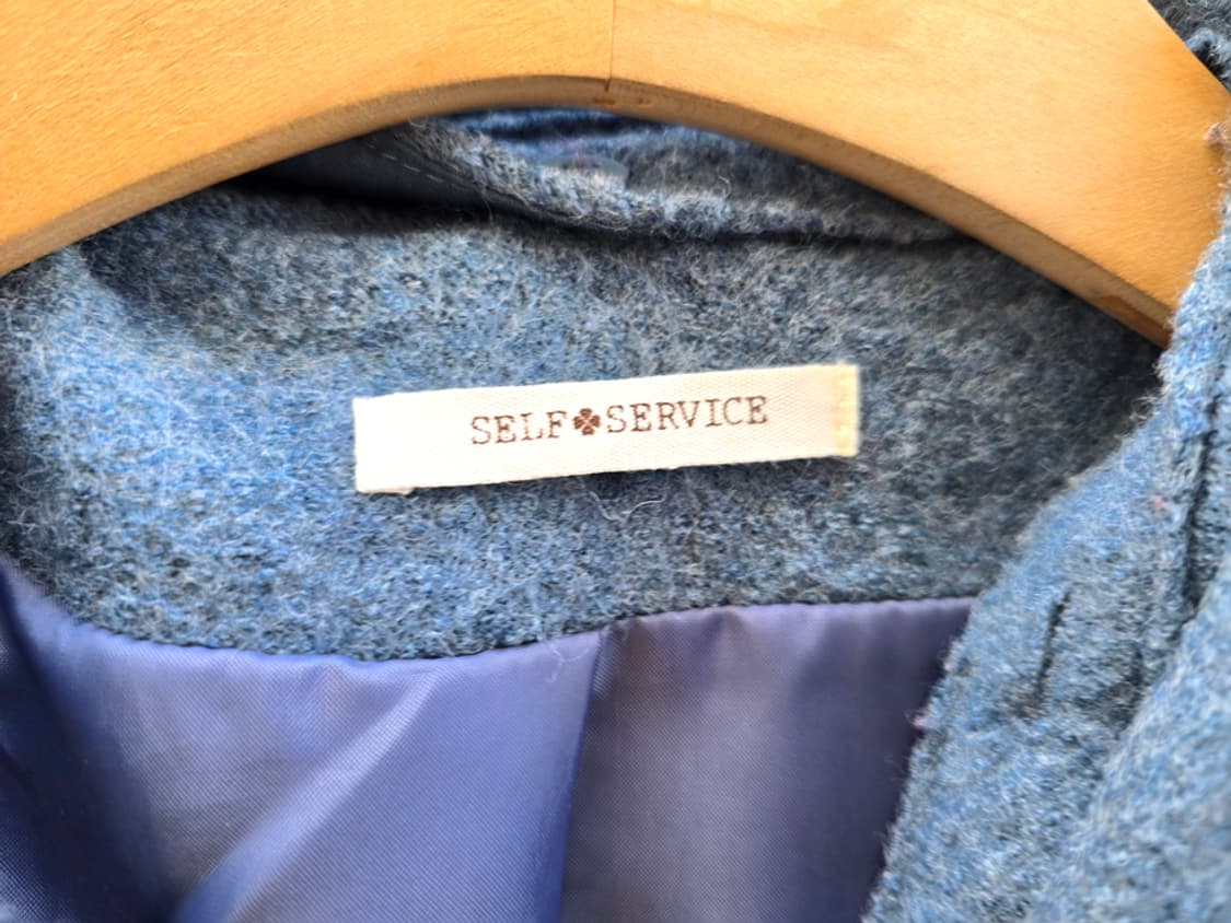 일본 셀프 서비스 울 후드코트 상품이미지4