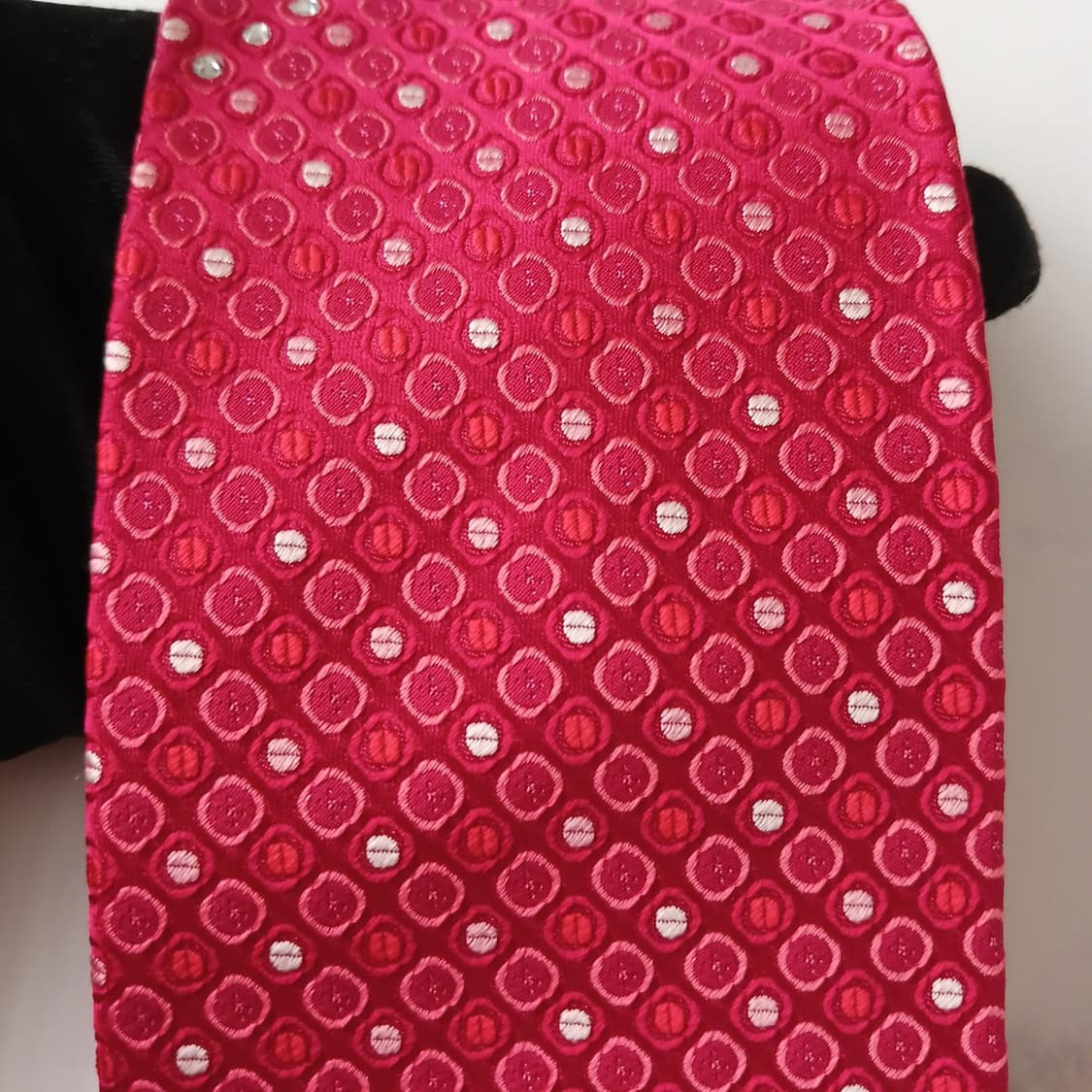 메트로시티 실크 레드 도트 패턴 넥타이 9.2cm A+등급 A18851
 상품이미지6