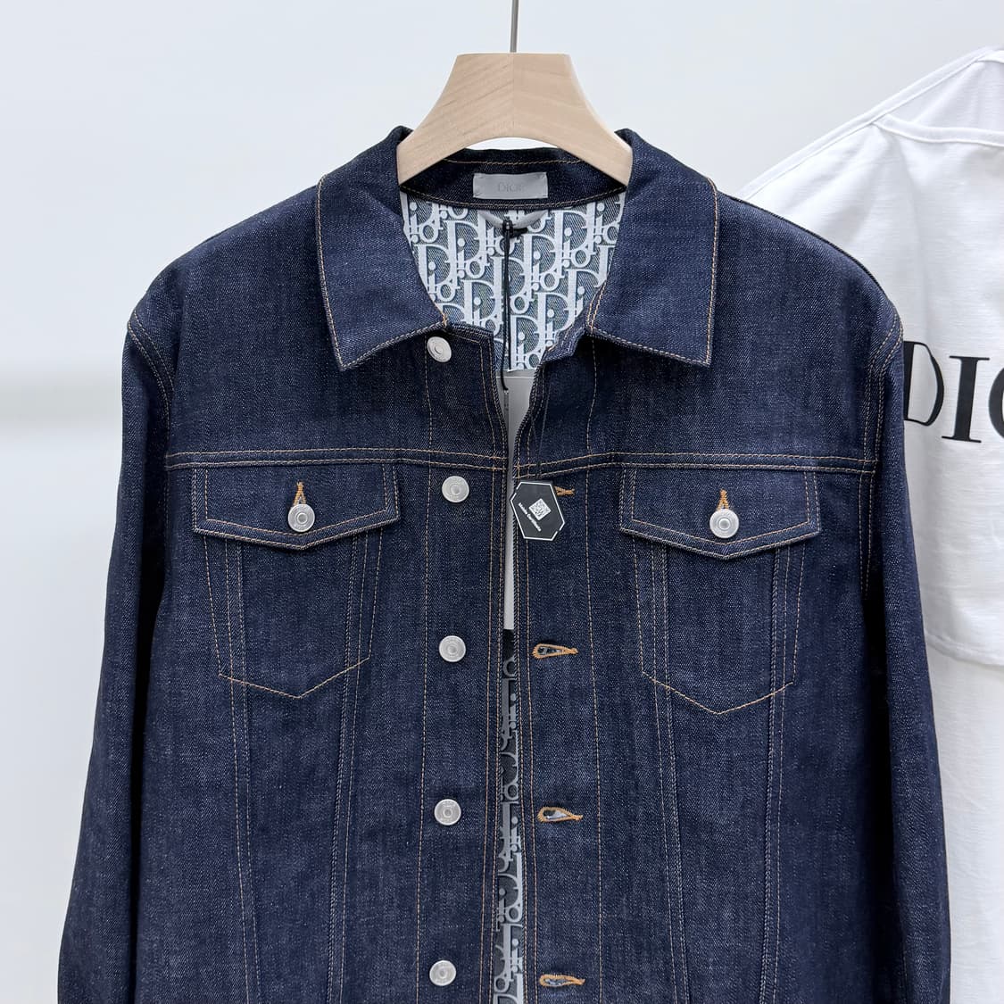 [미사용/선물가능] 디올 오블리크 데님 트러커 청자켓 50사이즈 상품이미지3