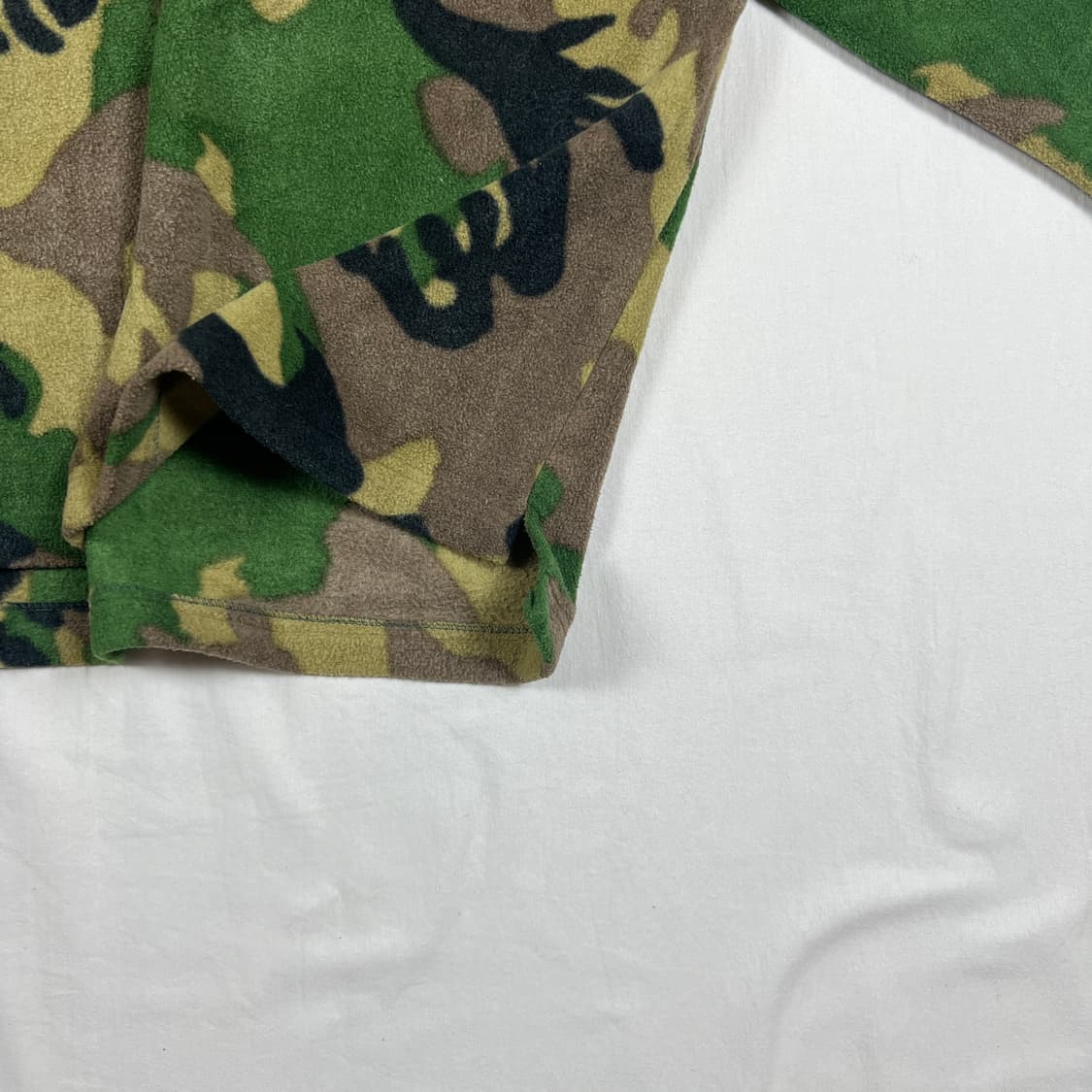 90‘s 스투시 stussy 로고 카모플라쥬 풀오버 플리스 자켓 상품이미지6