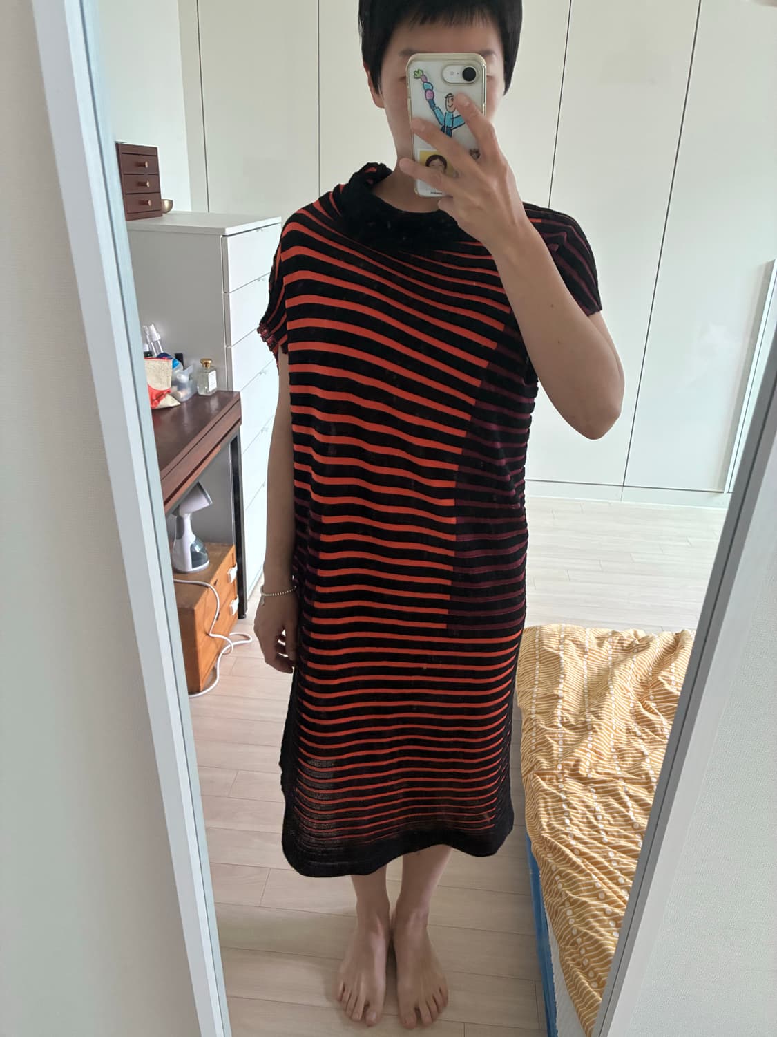 [PLEATS PLEASE Issey Miyake] 비대칭 롱원피스 상품이미지5