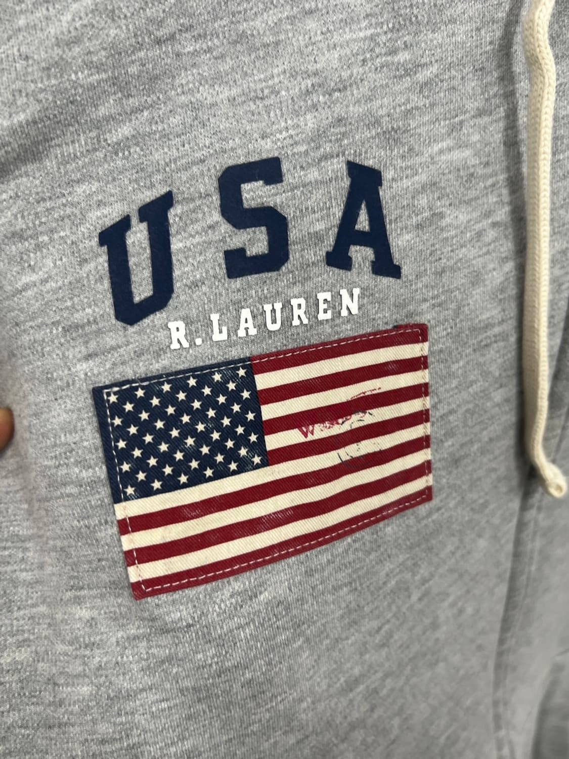 폴로 랄프로렌 USA 성조기 빅포니 로고 풀 후드집업 상품이미지4