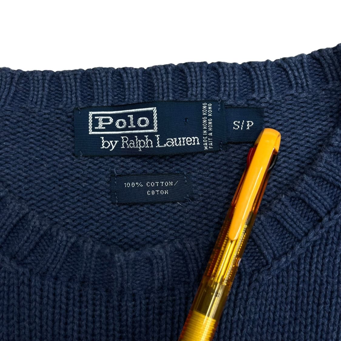 폴로 랄프로렌 버건디포니 블루 니트 S 상품이미지5