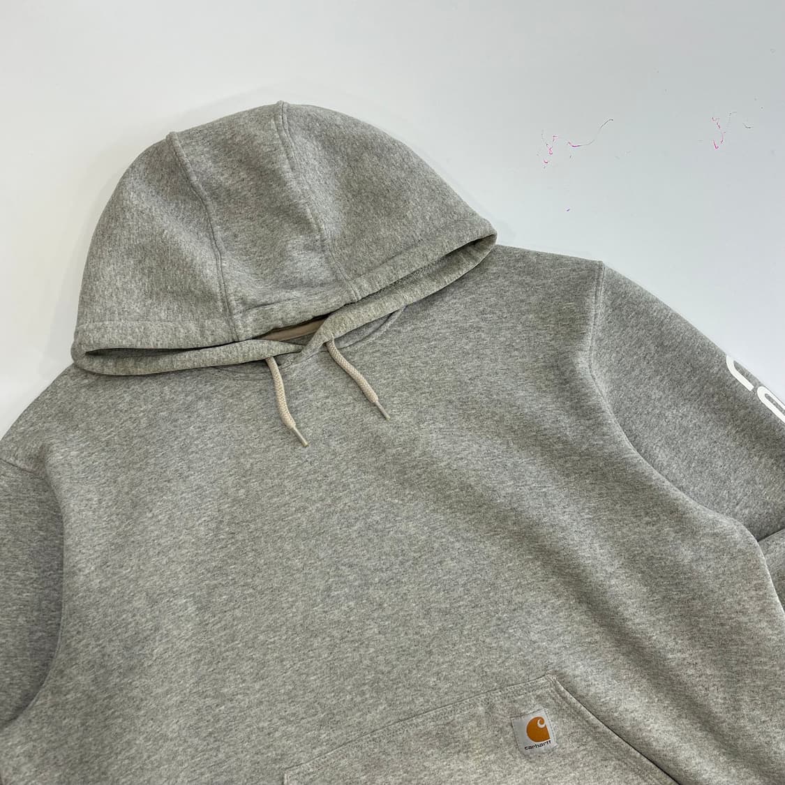 Carhartt 칼하트 사이드로고 그레이 후드티 상품이미지4