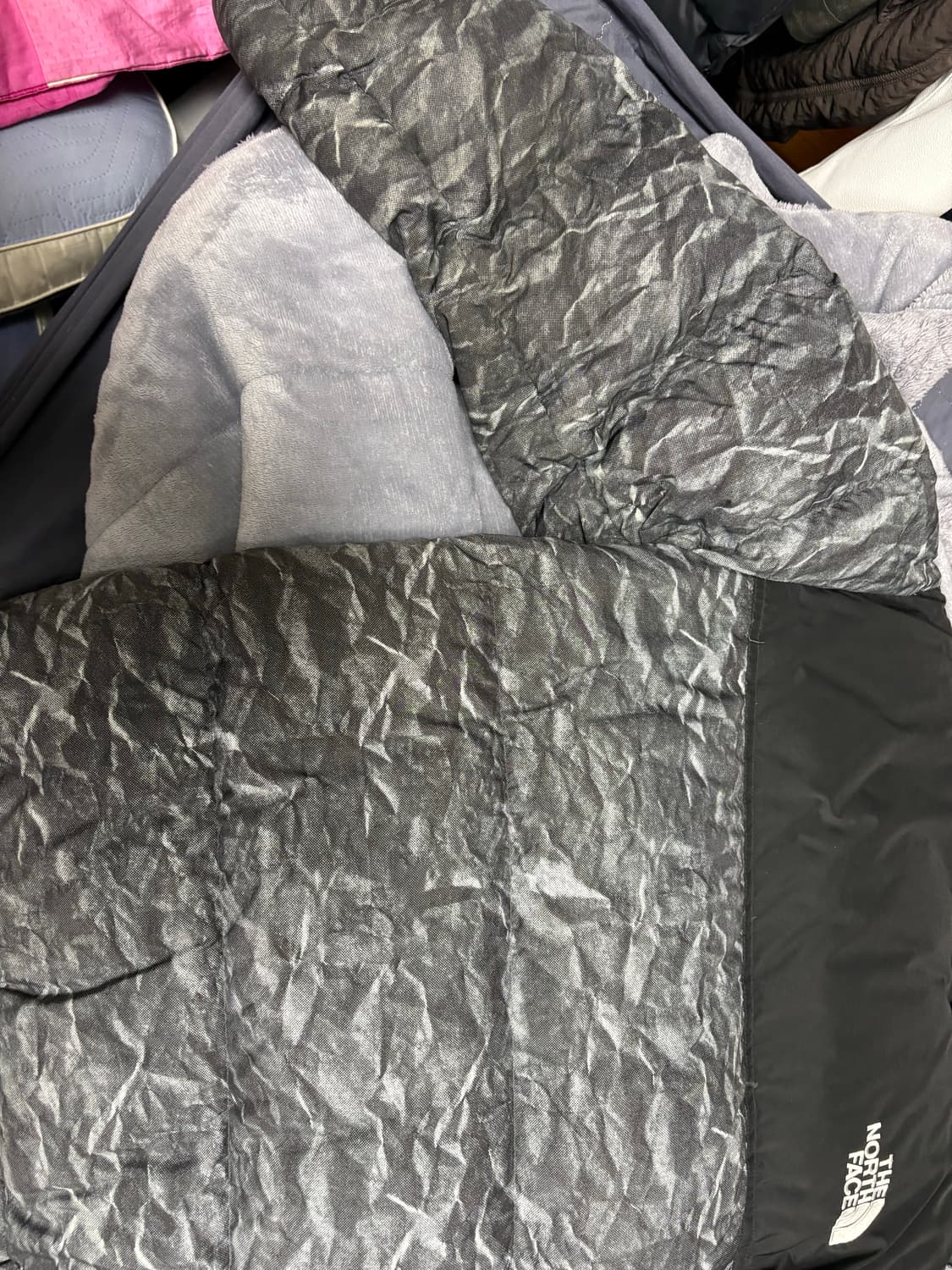 노스페이스 화이트 라벨 노벨티 눕시 다운 자켓 그레이 M 상품이미지3