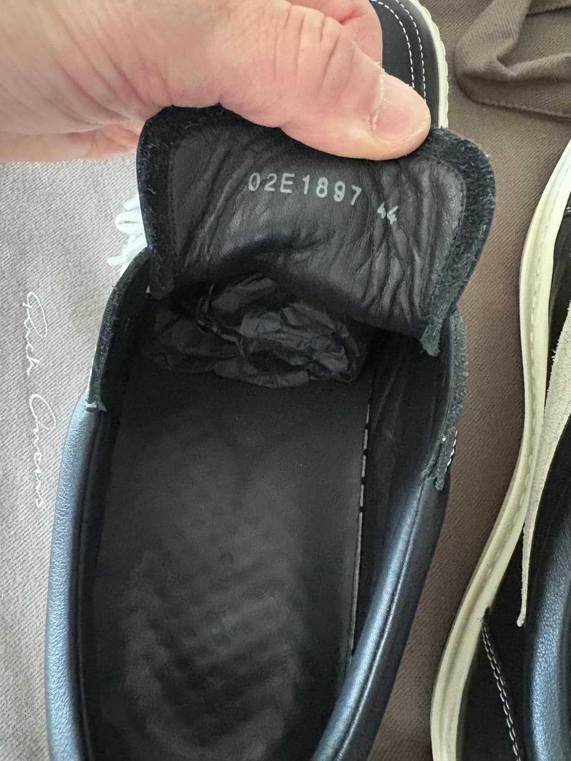 25fw릭오웬스 릭반스 레더 44 블랙판매 상품이미지8