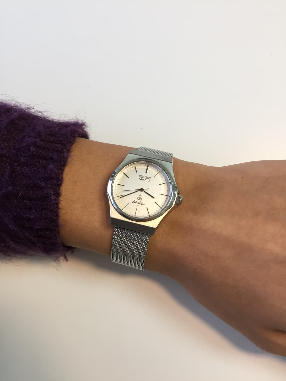 80s seiko silver wave quartz 상품이미지2