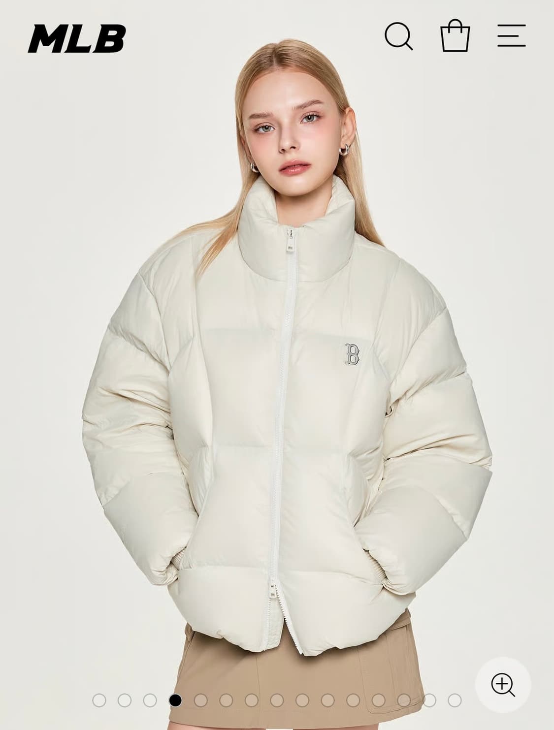 MLB 커브패딩 보스턴 레드삭스 크림 상품이미지1