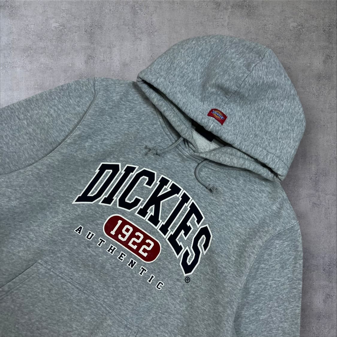 디키즈 스펠아웃 빅로고 그레이 후드티 상품이미지2