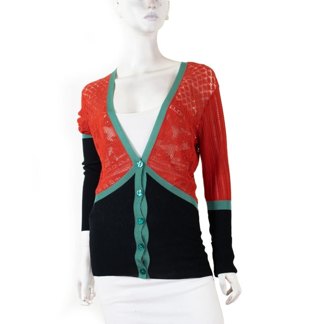 1990s Jean Paul Gaultier 코르셋 메쉬 가디건 상품이미지1