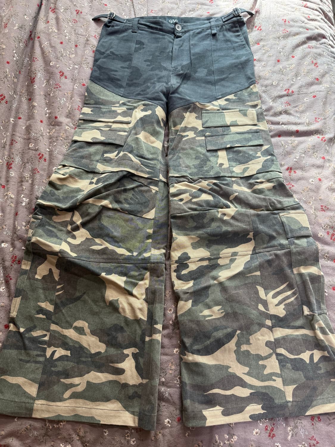 [os] qap two tiered 더블카고 플레어팬츠 상품이미지3