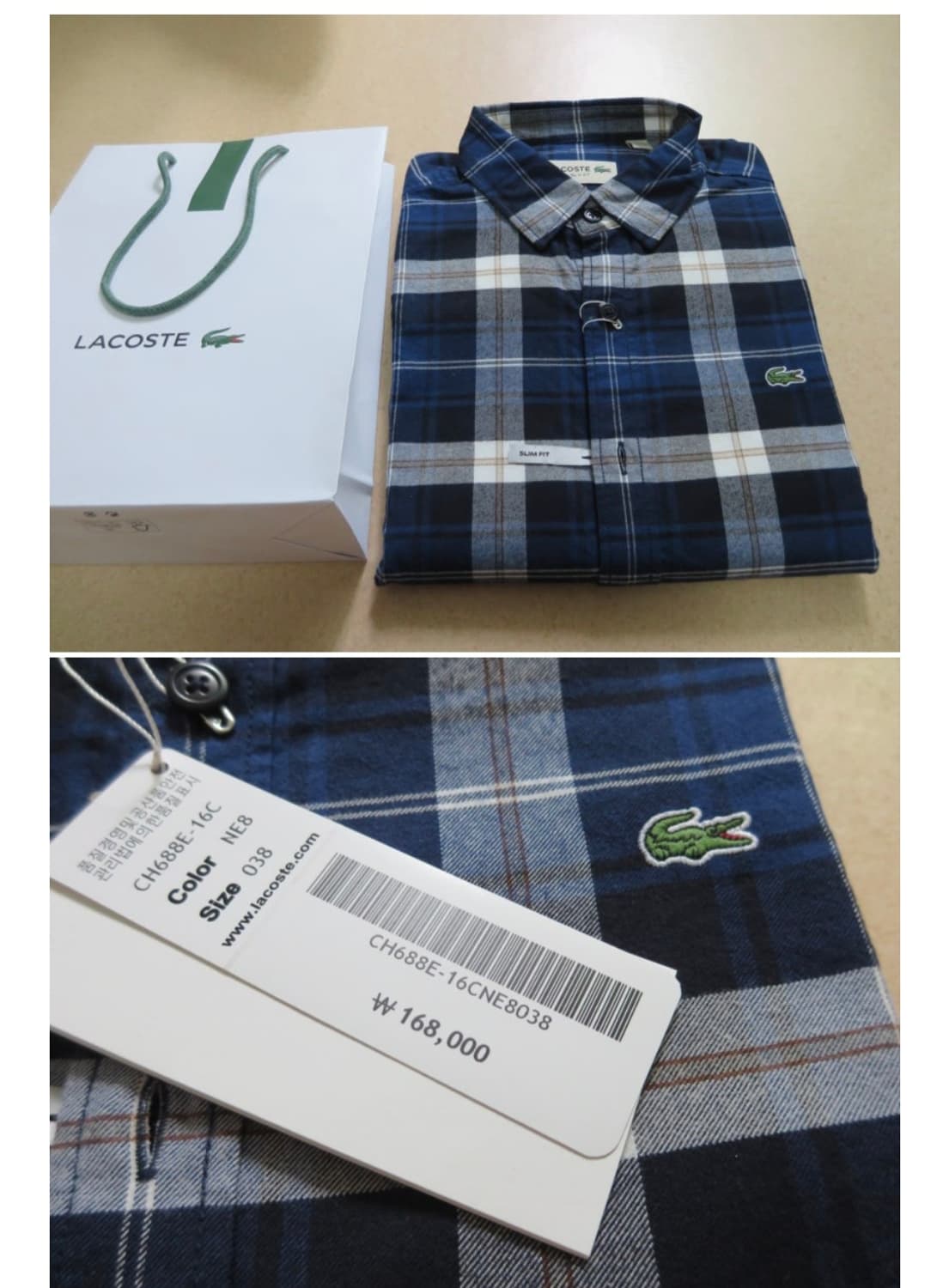 라코스테 플란넬 체크셔츠 상품이미지7