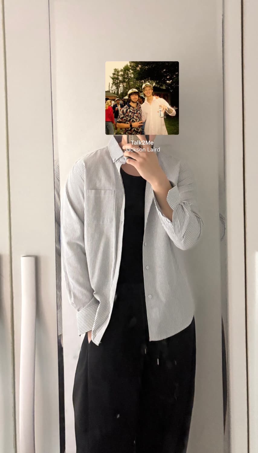 L~XL striped shirt 상품이미지1