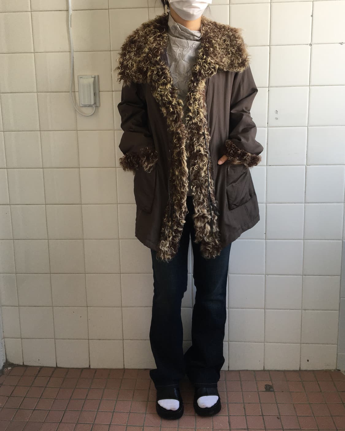 Lamb fur layered jacket 상품이미지1