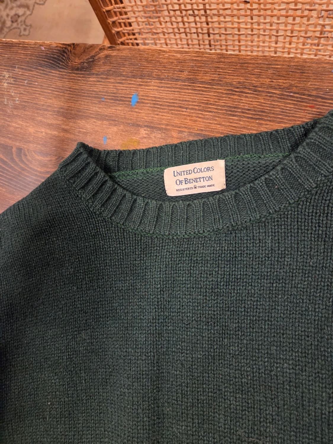 00'S 올드 베네통 램스울니트  상품이미지3