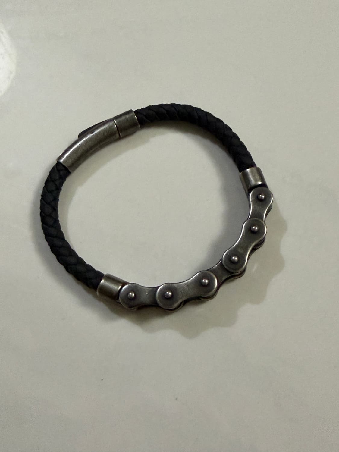 Red Silk Wear 가죽 브레이드 팔찌 상품이미지1