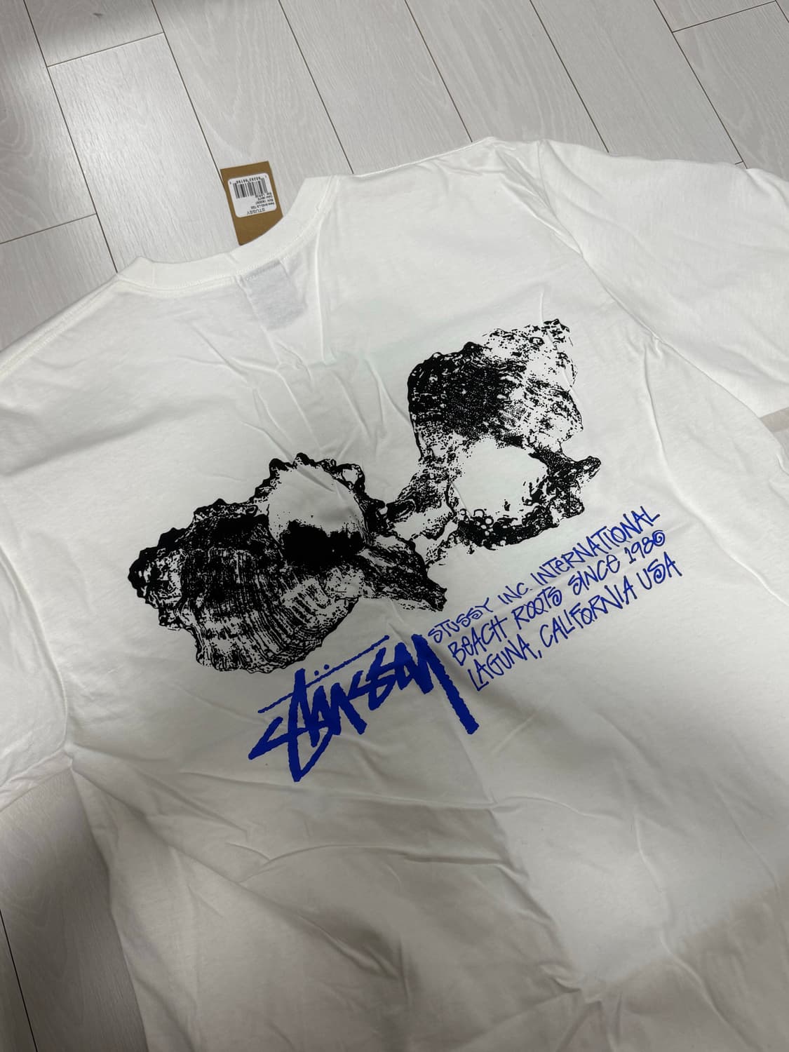 STUSSY Shells Tee 스투시 쉘티 화이트(L) 상품이미지2