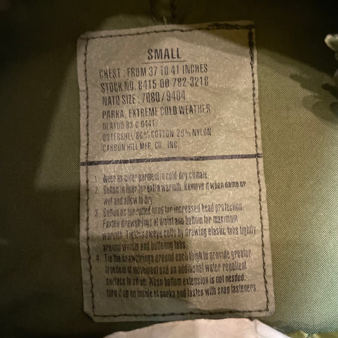M65 오리지널 피쉬테일 개파카 상품이미지7