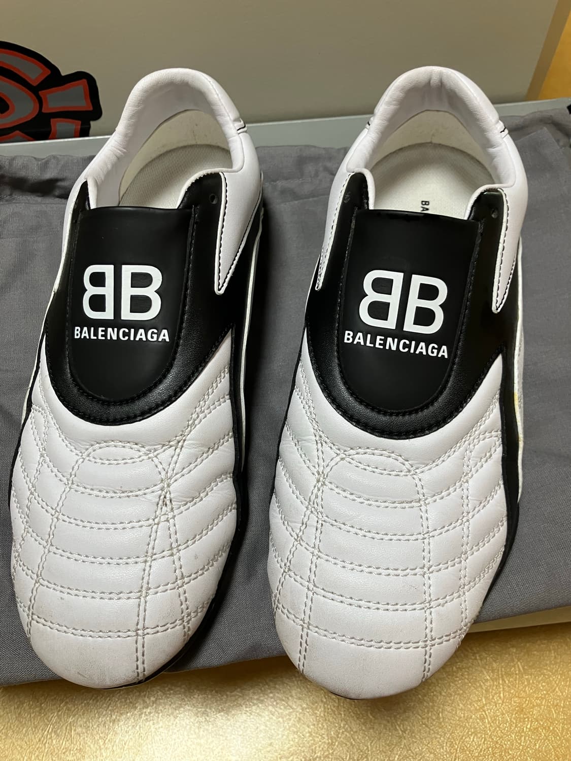 [W36] (W) 발렌시아가 젠 스니커즈 화이트 블랙 상품이미지10