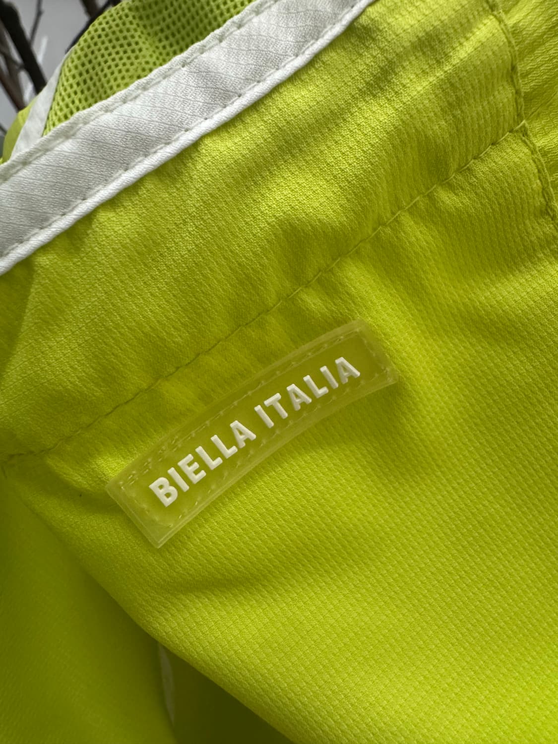 FILA 휠라 네온 라임 후드 집업 반팔 자켓 (라임 옐로우) 상품이미지9