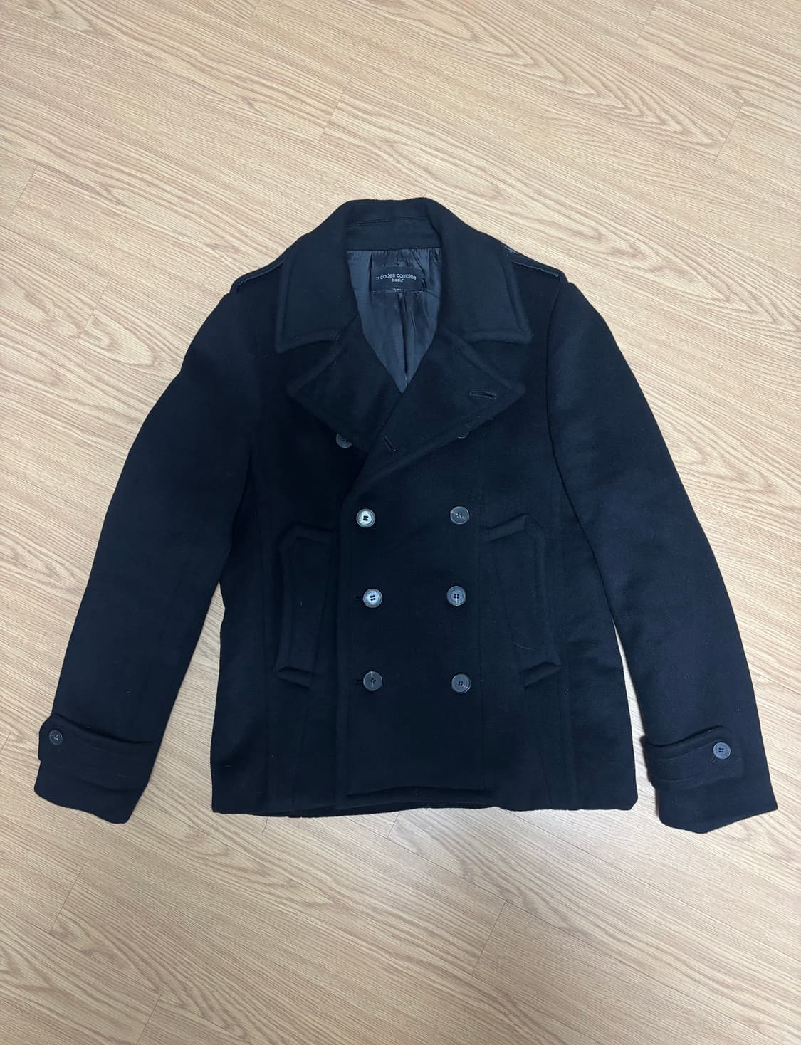 착샷O) 울 피코트 블랙 상품이미지9