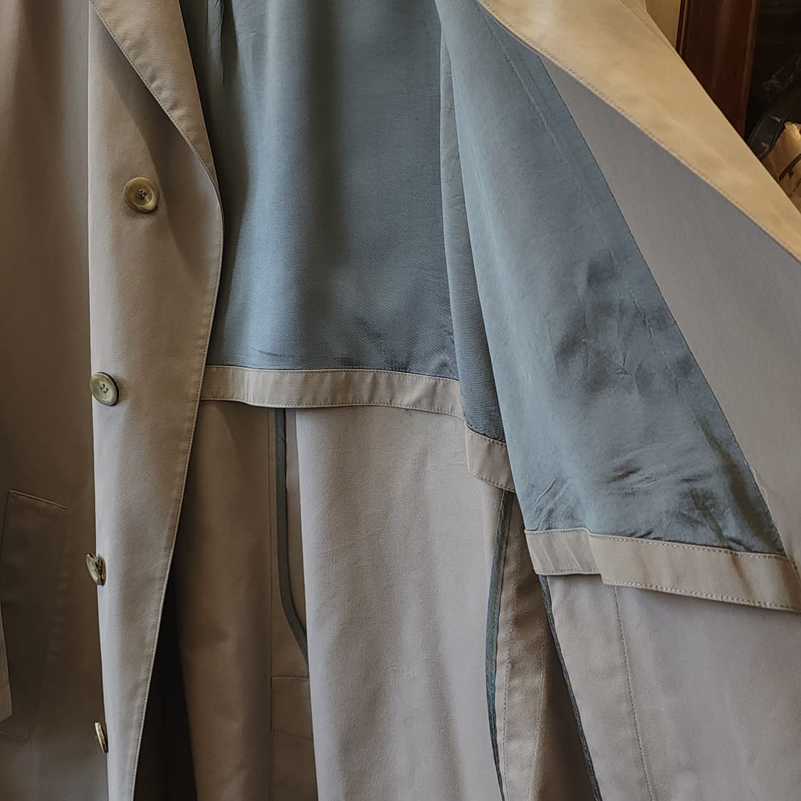 조르지오 아르마니 트렌치코트 싱글 트렌치 라이트 그레이 54 상품이미지7