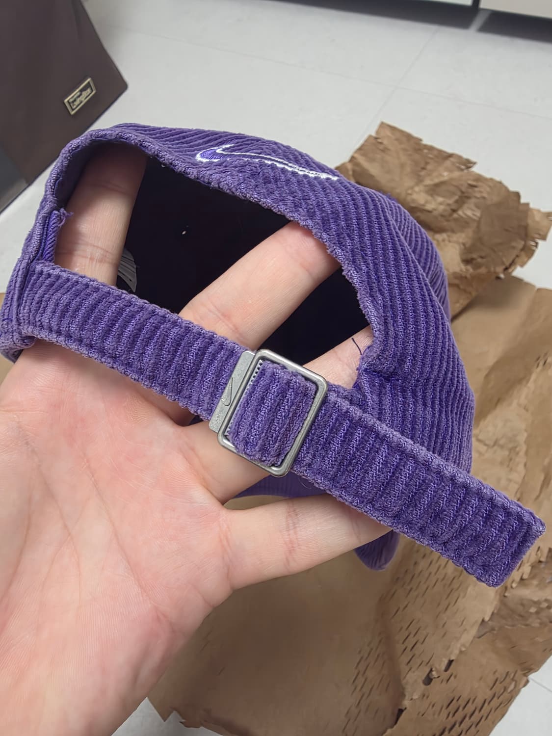 슈프림 x 나이키 아크 코듀로이 6-패널 캡 퍼플 - 22SS 상품이미지4