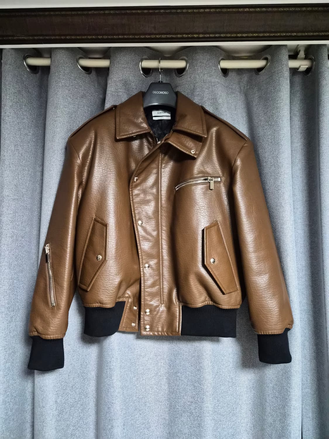 시스템옴므 파리컬렉션 레더 점퍼 팝니다 솔리드옴므 타임옴므 우영미 상품이미지4