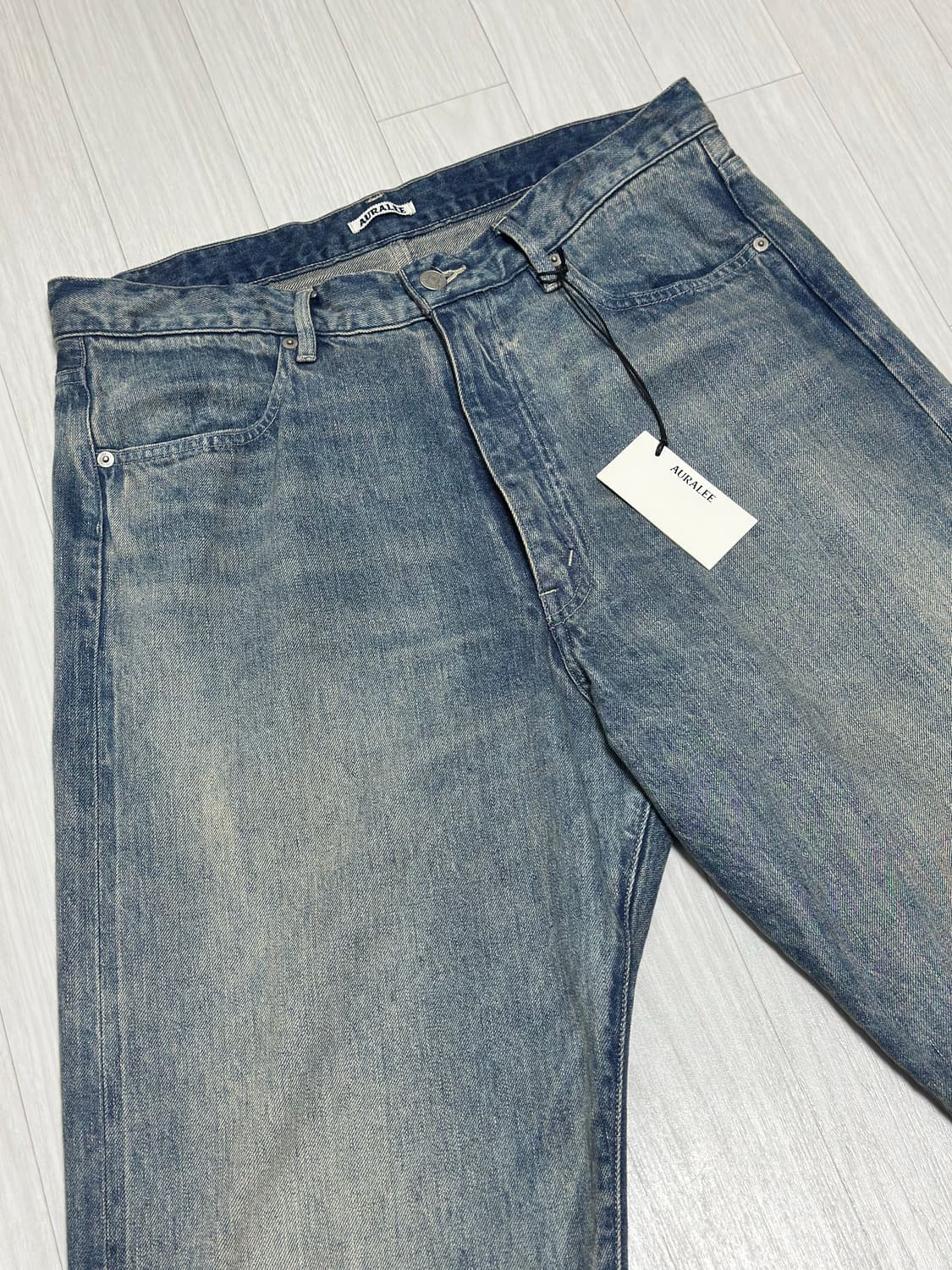 오라리 AURALEE 23aw 셀비지 라이트 데님 팬츠 5사이즈 상품이미지4