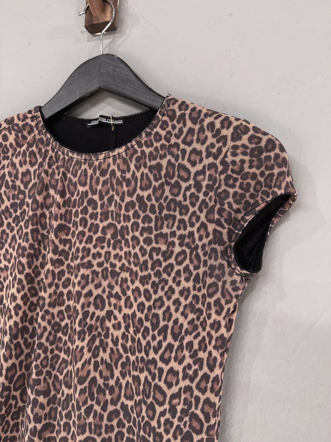 leopard layered detail top  상품이미지5