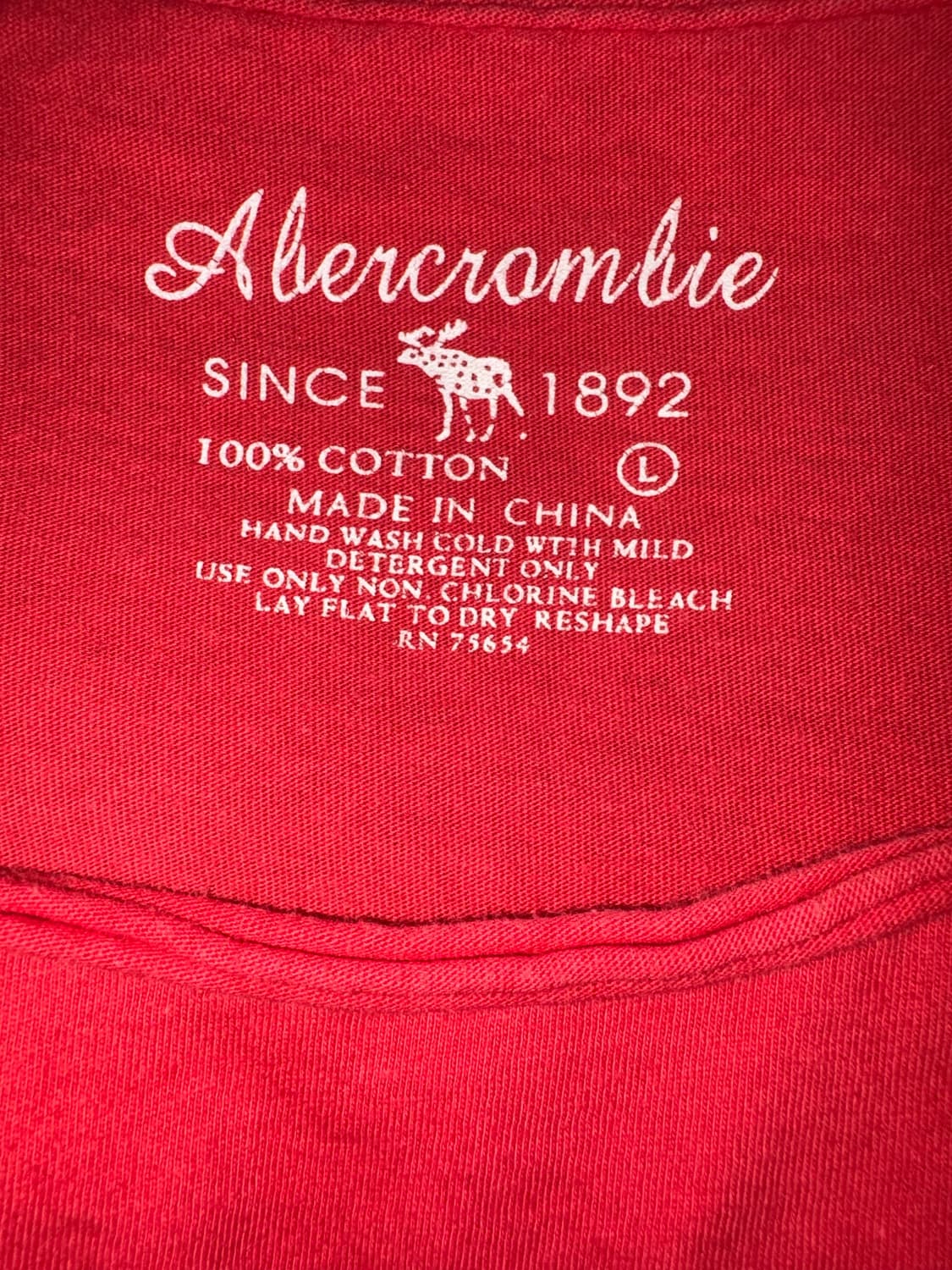 Abercrombie Athletic Dept. Red Logo Tee 상품이미지4