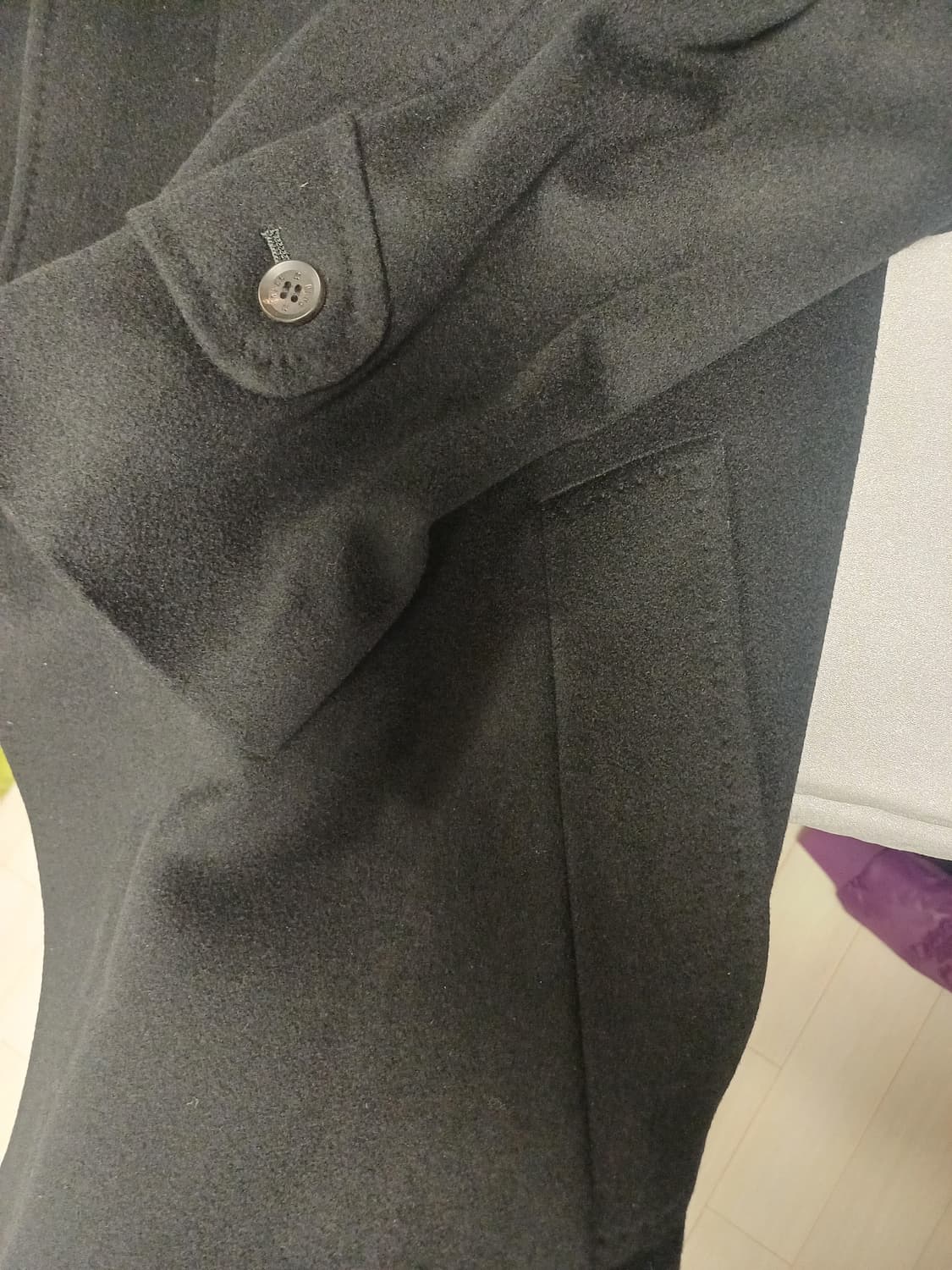 [DAKS] 캐시미어30 울 롱코트 • 클래식 히든 싱글 • A+ 상품이미지6