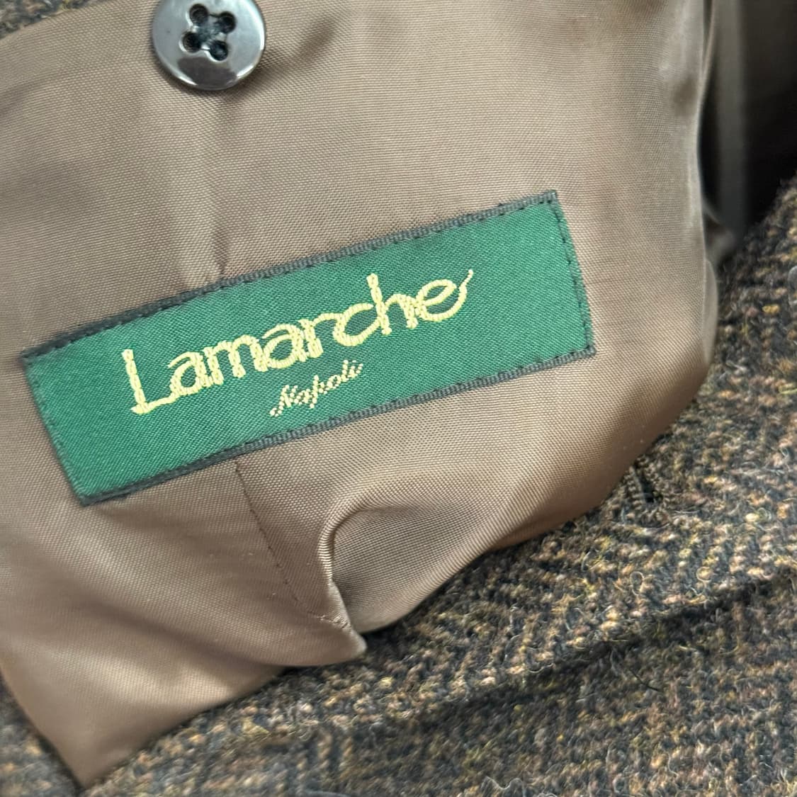 라마르쉐 아브라함문 다크브라운 트위드 100%울 자켓(50) 상품이미지3