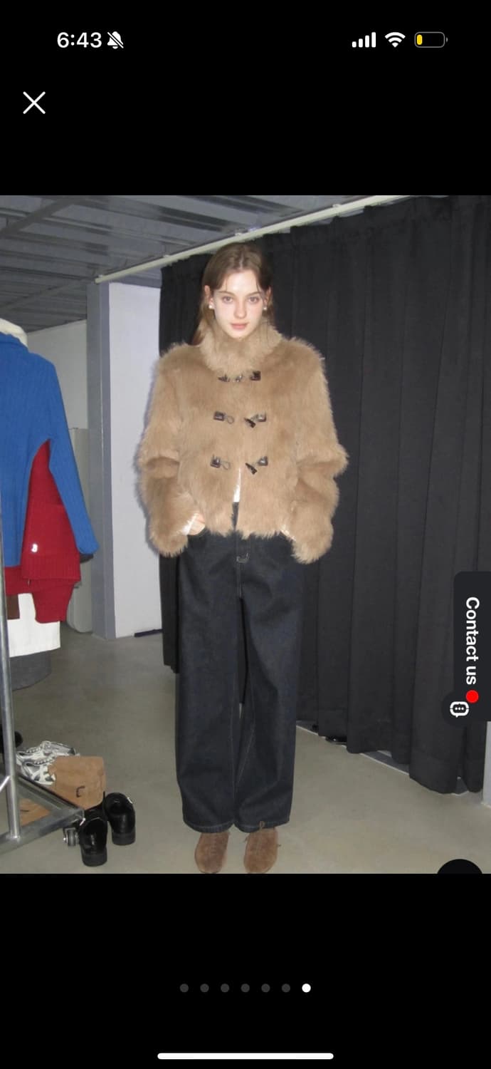 EGGKA 퍼 자켓 (이나연착용) 상품이미지1